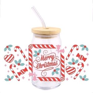 Merry Christmas Frosted Tumbler